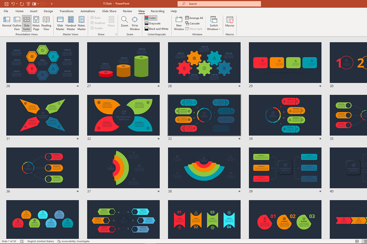 Colorful PowerPoint Template, a Presentation Template by Infographics project (Photo 12 of 13)