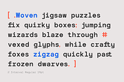TRT Interval Mono Font, a Sans Serif Font by truetype (Thumbnail 9 of 15)