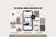 Canva Social Media Graphic Templates, a Social Media Template by Hayley's Digital Hub (Thumbnail 1 of 7)