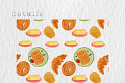 Breakfast WATERCOLOUR clipart pack, a Decorative Illustration by Oleksandra Illustrates (Thumbnail 18 of 27)