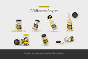Clear Pills Bottle Mockup Set, a Packaging Mockup by Country4k (Thumbnail 4 of 4)