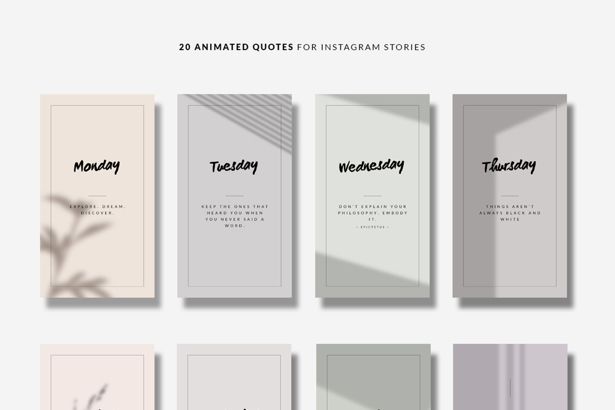 ANIMATED Insta Story Quotes -Shadows, a Social Media Template by CreativeFolks (Photo 4 of 9)
