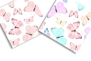 Watercolor Butterfly Patterns