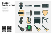 Guitar Parts Icon Pack, a Duotone Icon by erifqizeicon (Thumbnail 2 of 3)