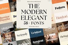 The Modern Elegant Font Bundle 1