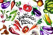 vegetarian set, a Food Illustration by art_mouse (Thumbnail 1 of 10)