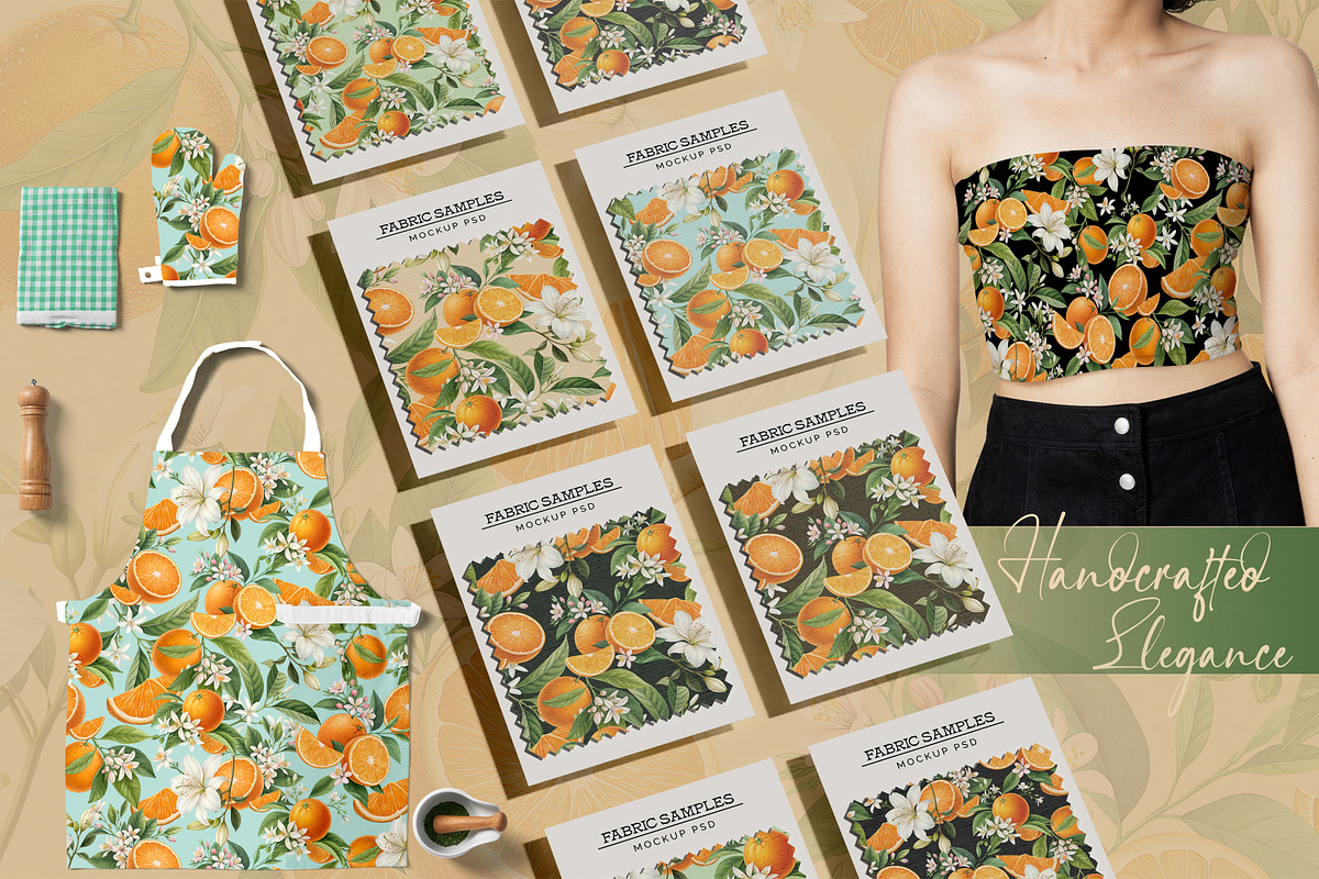 ORANGEDELIGHT Seamless Pattern Print, a Pattern Graphic by Fabrivo (Photo 9 of 10)