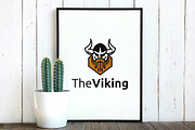 Horned Guy Head Viking Pirate Logo, a Branding & Logo Template by jongcreative (Thumbnail 3 of 3)