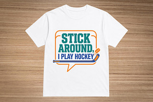 Hockey T-Shirt Design Graphic