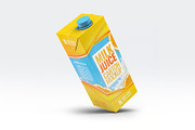 Milk or Juice Carton Mockup, an Advertising Mockup by Hubzway (Thumbnail 5 of 7)