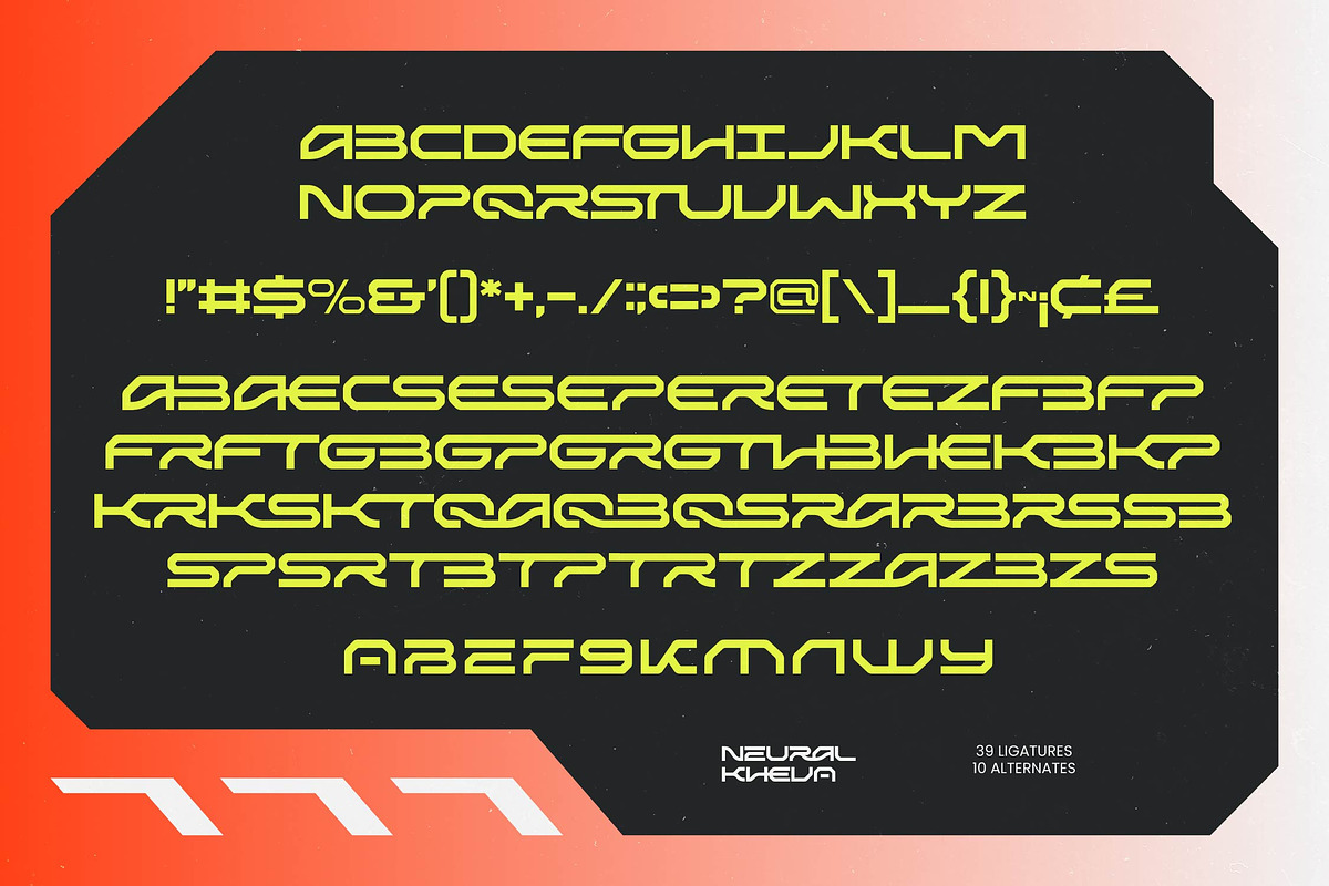 Neural Kheva Modern Futuristic, a Sans Serif Font by timelesstype.co (Photo 6 of 10)