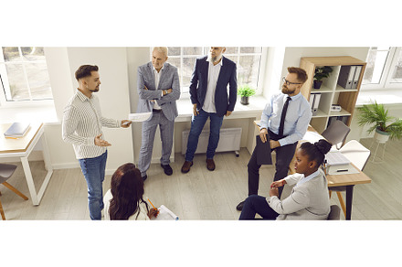 Group of business people standing in