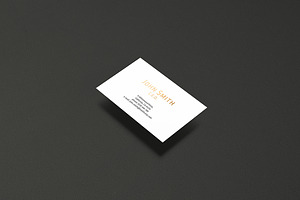 8.5x5.5cm Business Card Mockup