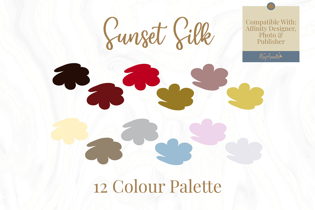Affinity Designer 12 Colour Palette, a Palette Add-On by May Annella (Photo 1 of 2)