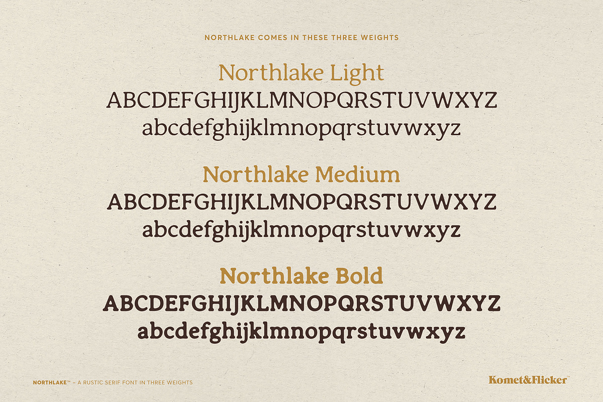 Northlake - A Rustic Serif Font, a Serif Font by Komet & Flicker (Photo 13 of 15)