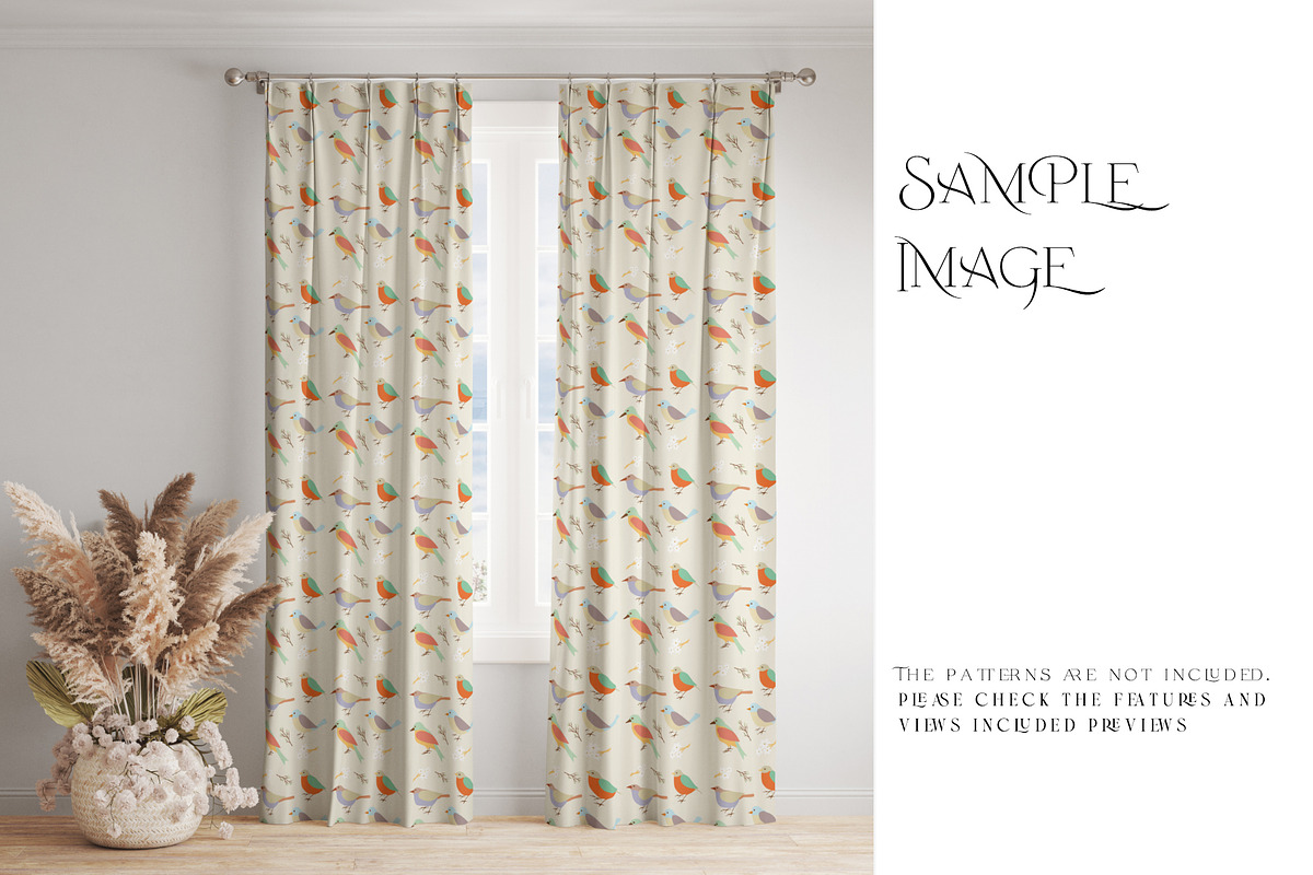 Pinch Pleat & Pencil Pleat Curtains, a Pens & Pencil Mockup by mock-ups (Photo 8 of 13)