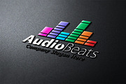 Audio Beats Logo, a Branding & Logo Template by Creative Dezing (Thumbnail 2 of 6)