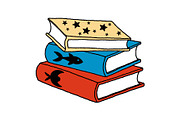 Globe, Books & Clock Clipart, an Object Graphic by Designs_River (Thumbnail 16 of 16)