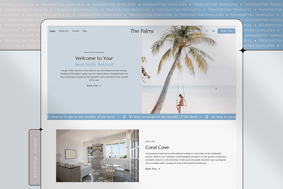 The Palms Wix Template, a Wix Template by Girl Boss From Home (Photo 6 of 8)