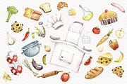 Watercolor Lovely kitchen, a Food Illustration by talloshau's illustrations (Thumbnail 4 of 9)