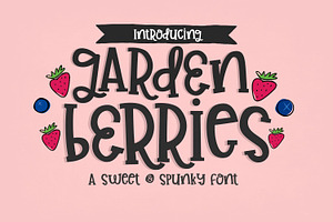 Garden Berries Handwritten Font