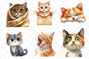 Funny Meme Cats Sublimation Clipart, an Illustration by Dream Creation (Thumbnail 6 of 6)