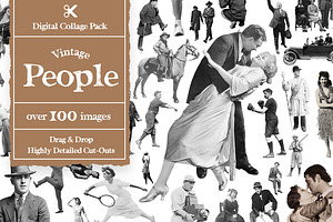 Vintage Collage Creator 1000 Images