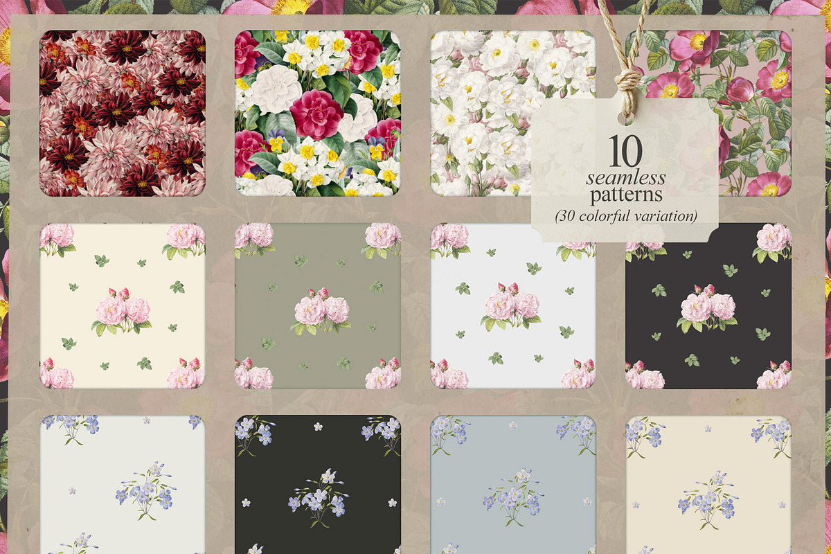 Vintage Botanical Charm Collage Pack, an Object Graphic by lerinartstudio (Photo 12 of 14)