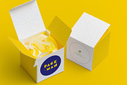 Soft Paper Cube Gift Box Mockup 01, a Product Mockup by Ktyellow (Thumbnail 3 of 3)