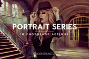 Portrait Series Photoshop Actions, an Action Add-On by Contrastly Shop (Thumbnail 1 of 5)