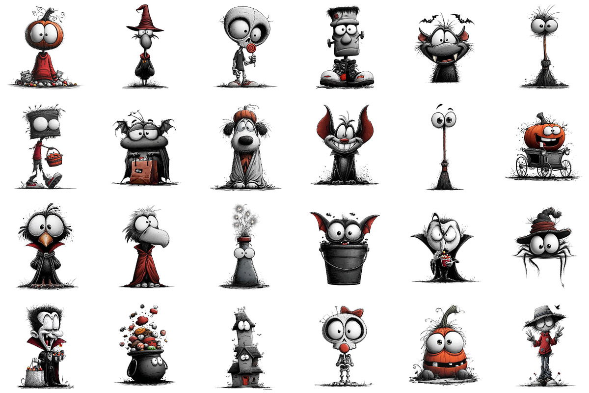 Quirky Halloween Clipart, an Illustration by Sublimation Artist (Photo 2 of 6)