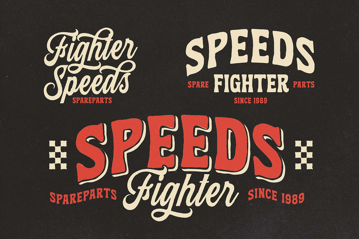 Rocket Thunder a Handmade Duo Font, a Slab Serif Font by Blankids Studio (Photo 5 of 11)
