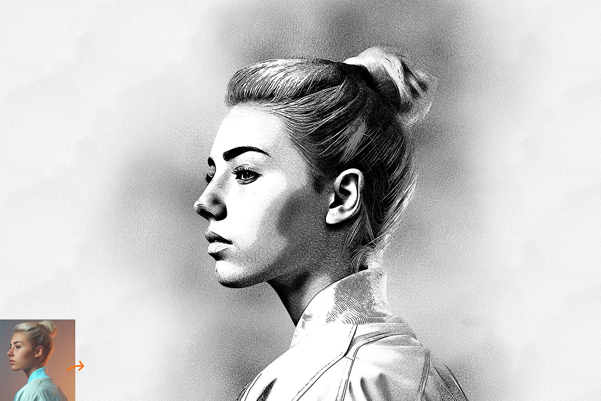 Realistic Pencil Drawing Action, an Action Add-On by MRI STUDIO (Photo 5 of 10)