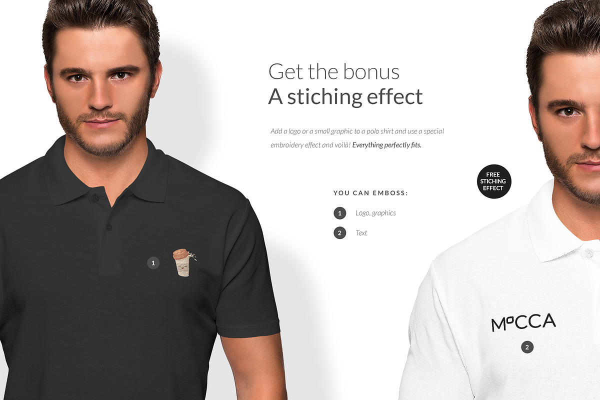 Men Polo Shirt Mockups Set FREE DEMO, a Books & Magazine Mockup by Apparel_Mockups (Photo 16 of 25)