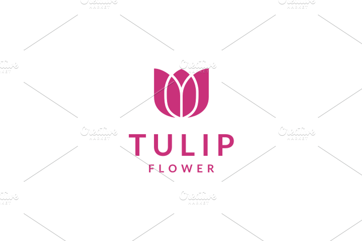 Tulip Flower Logo Template, a Branding & Logo Template by yopie (Photo 1 of 4)