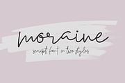 Moraine | A Handwritten Script Set, a Script Font by Wooly Pronto (Thumbnail 1 of 7)