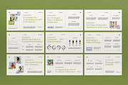 Cream Green Business Plan PPT, a Presentation Template by graphicook (Thumbnail 2 of 4)