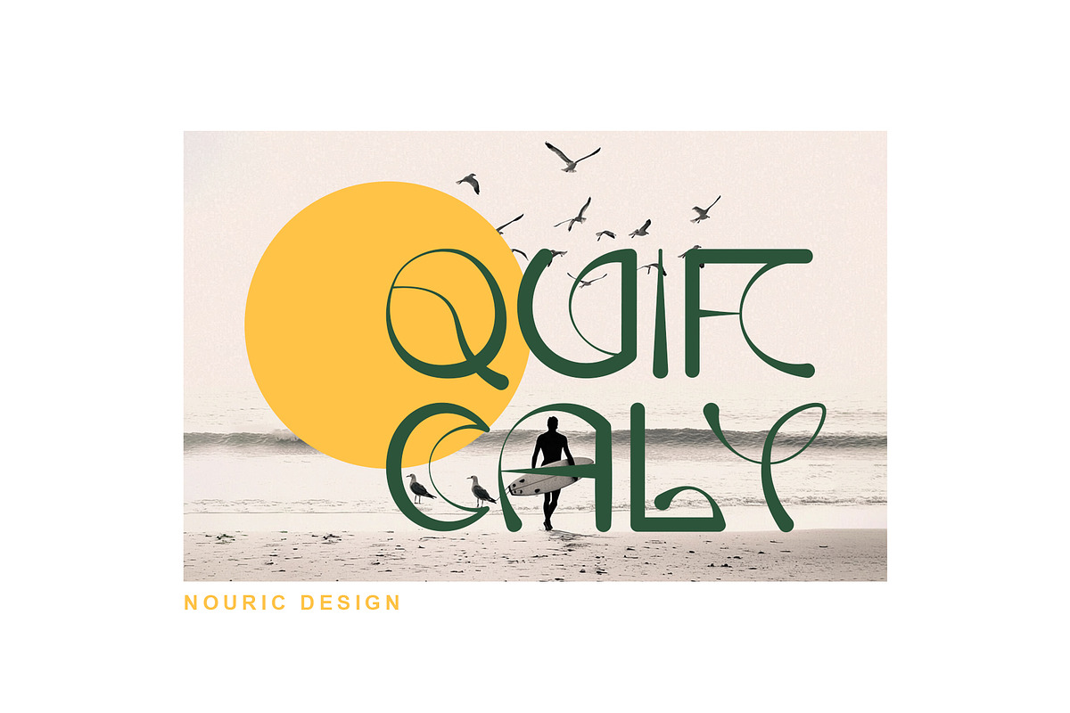 Quircaly The Ultimate Quirky Font, a Slab Serif Font by Nouric Design (Photo 3 of 6)