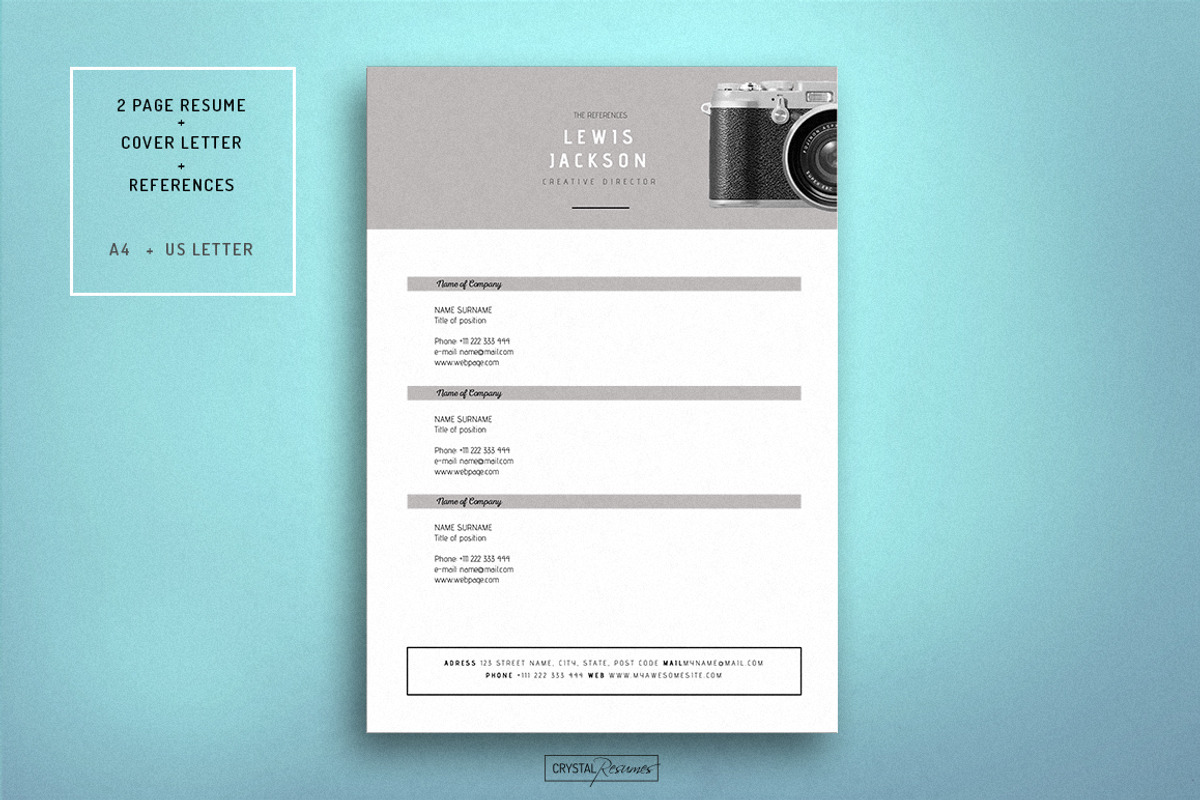 Resume CV Template for Word, a Resume Template by CrystalResumes (Photo 4 of 4)