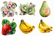 Watercolor Fruits Clipart, an Illustration by Libby Wishes (Thumbnail 5 of 7)