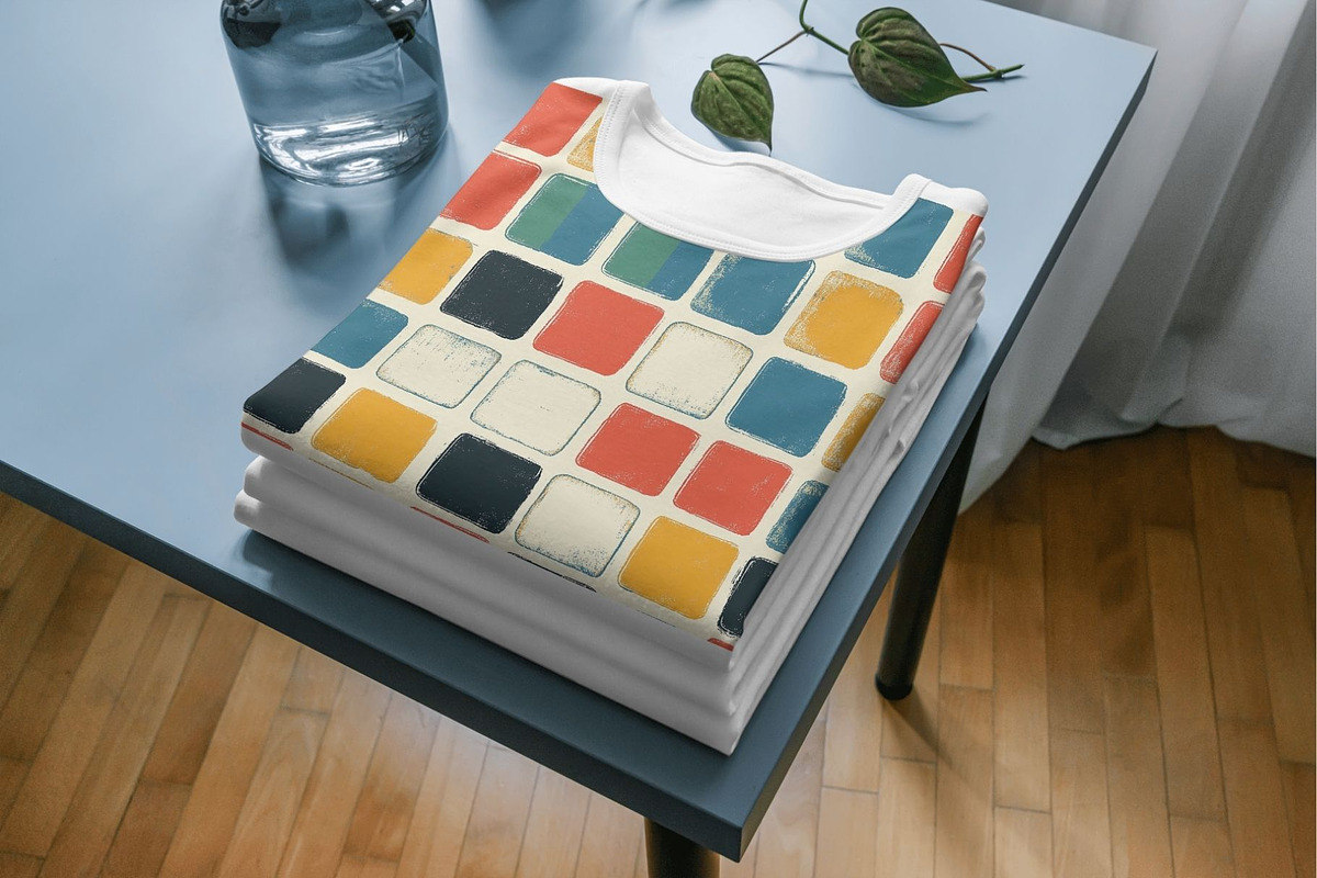 12 Retro Colorblock Seamless Pattern, a Pattern Graphic by Inknfolly (Photo 6 of 7)
