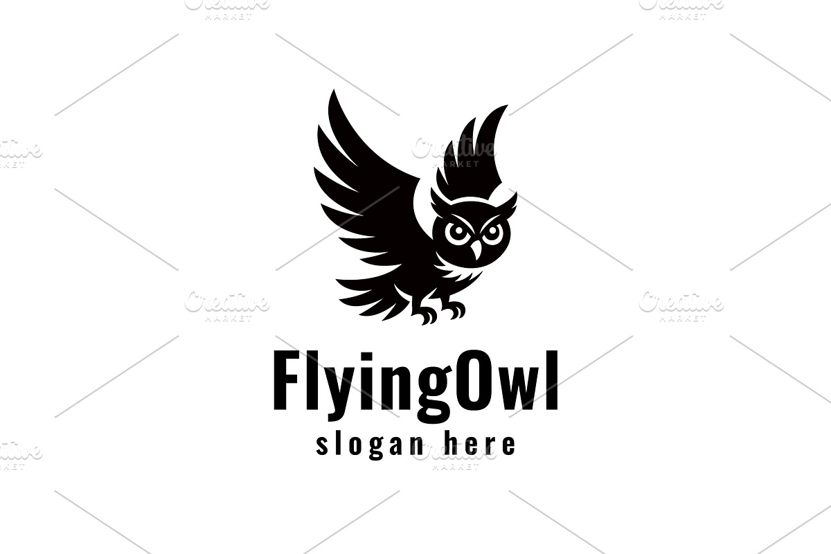 Flying Owl Logo, a Branding & Logo Template by Pixes