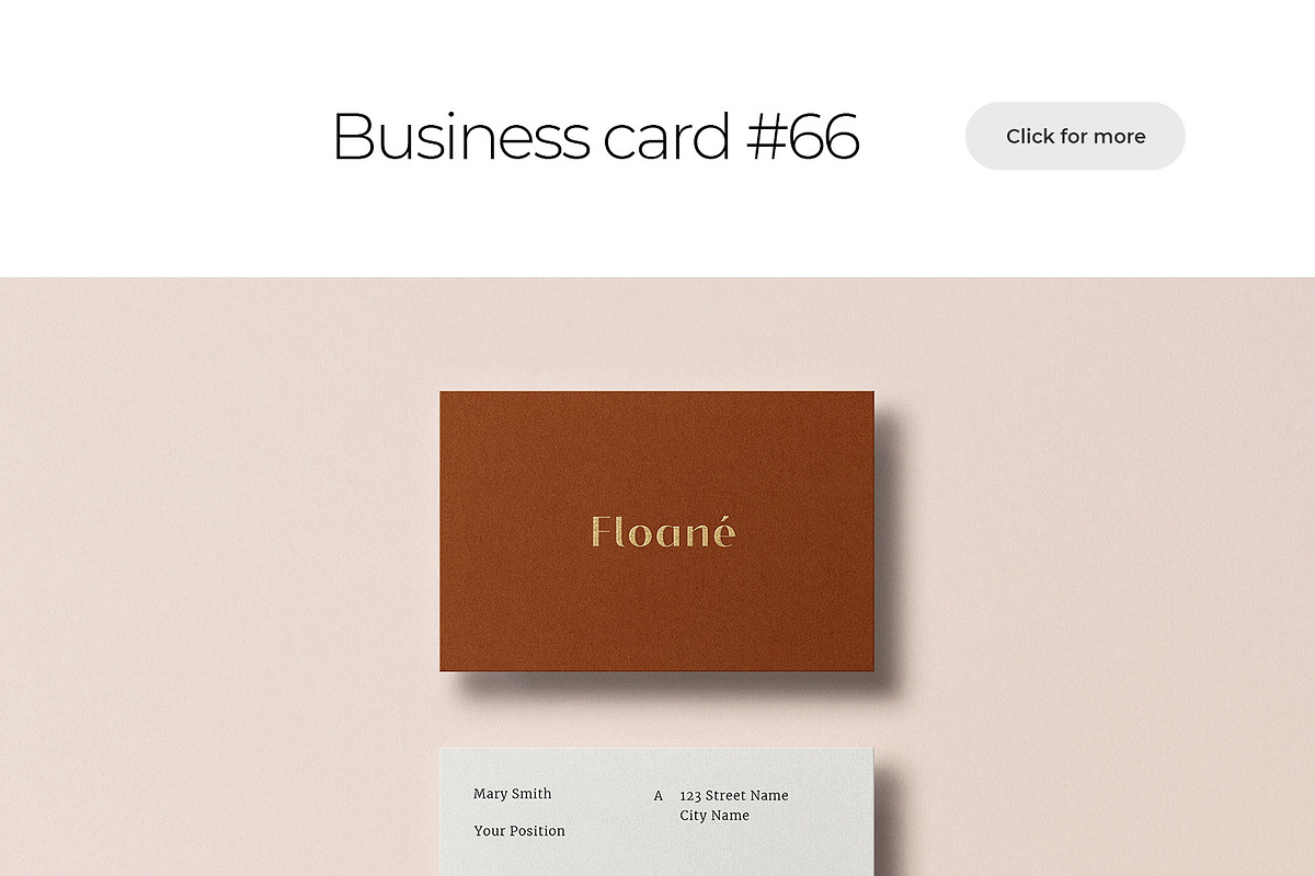 Business Card Mockup Template Bundle, a Business Card Template by PrintPixel (Photo 39 of 104)