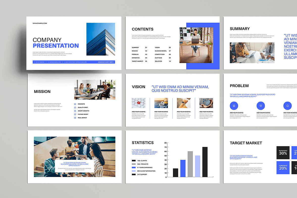 Corporate Company Presentation, a Presentation Template by MightyDesign (Photo 1 of 7)