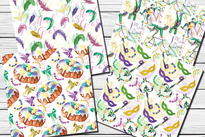 Mardi Gras Carnival Patterns