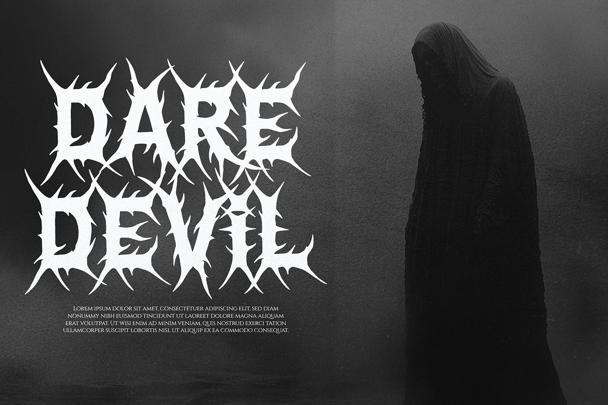 Helvorn | Black Metal Display, a Blackletter Font by Denustudios (Photo 4 of 11)