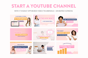 Youtube Branding Templates Pack