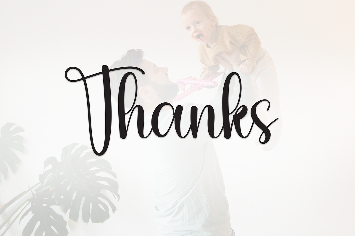 Father | Script Font, a Handwritten Font by Scratchones (Photo 9 of 9)