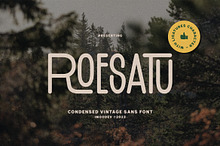 Roesatu - Condensed Vintage Font