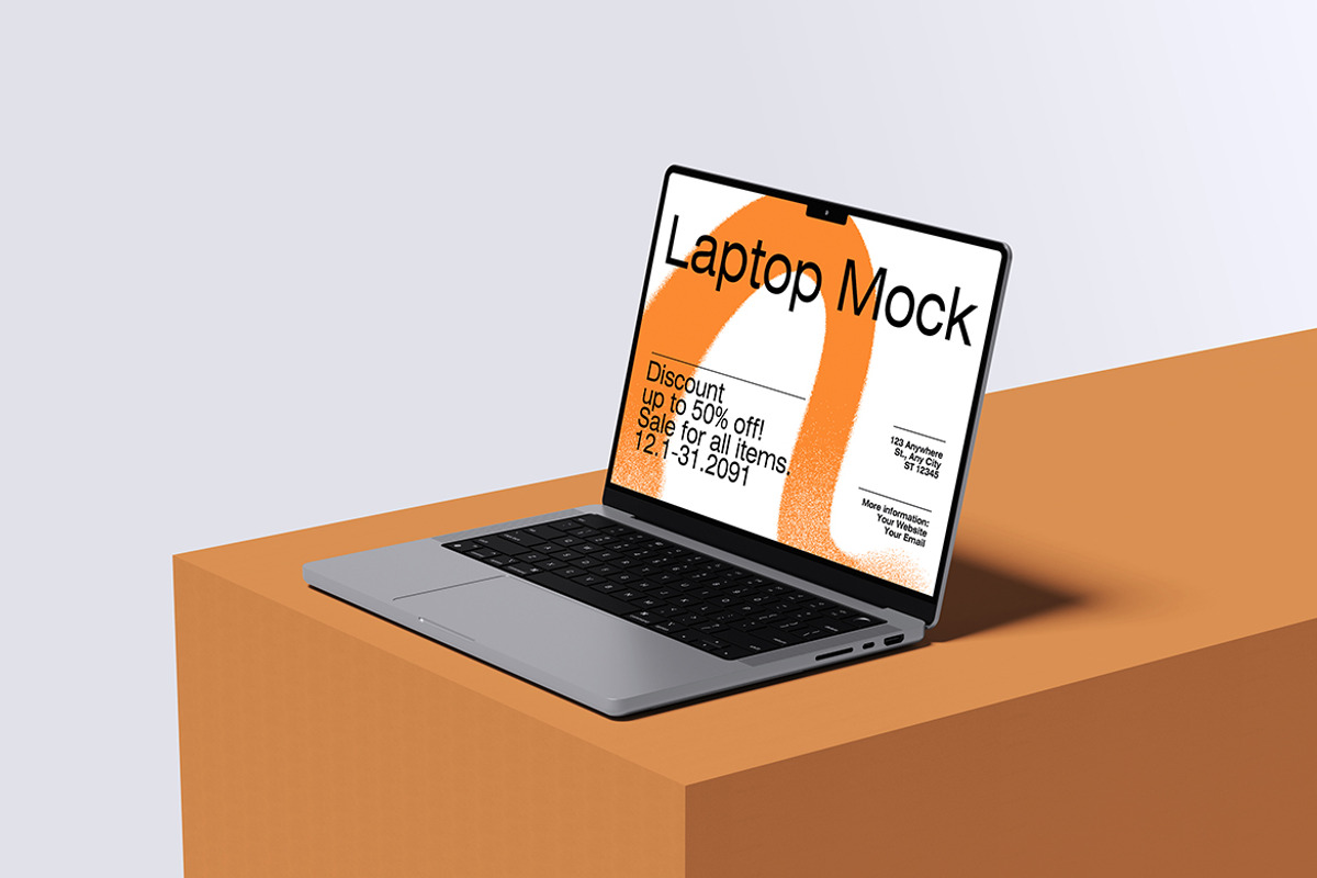 High Quality Laptop Mockup, a Mac Mockup by graphicstory (Photo 3 of 4)